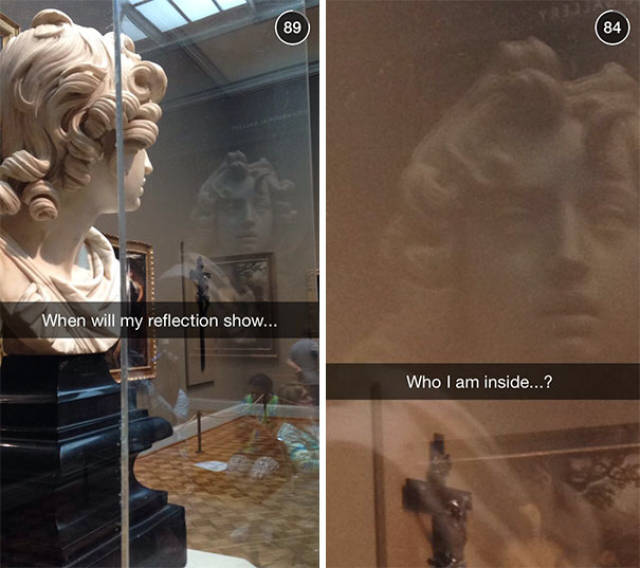 25 Snapchats Make Famous Artworks Funny With Inappropriate Quotes!