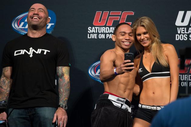 Joe Rogan Makes The Best Faces At UFC Weigh-Ins