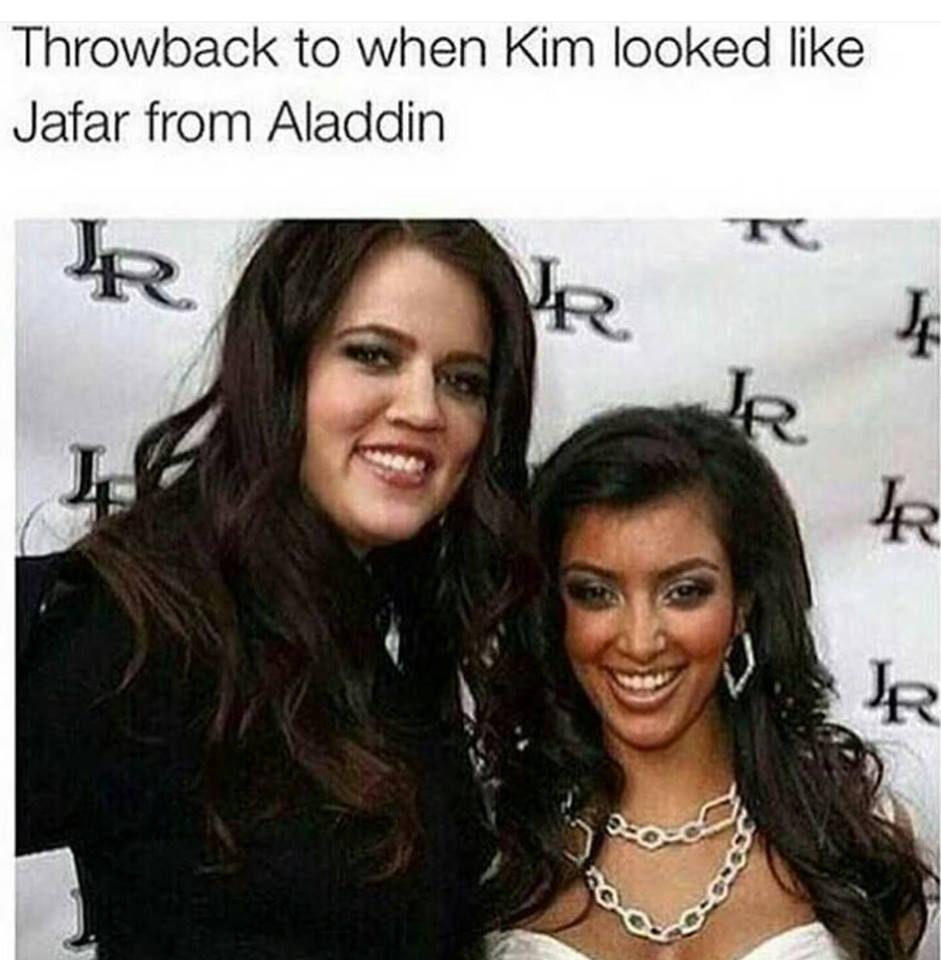 memes - kim kardashian jafar meme - Throwback to when Kim looked Jafar from Aladdin