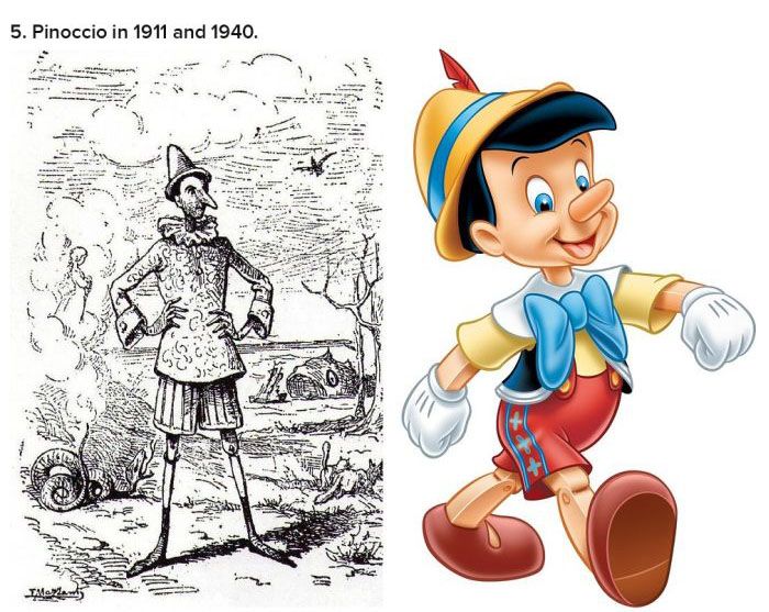 31 Then and Now's of Famous Animated Characters!