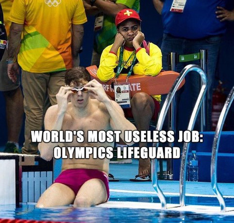 if you ever feel useless just remember - Fate World'S Most Useless Job Olympics Lifeguard