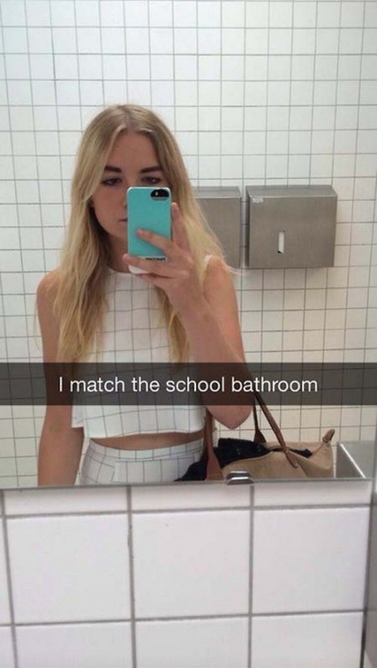 funny snapchat funny snapchats - I match the school bathroom