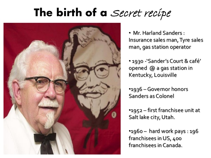 "The main ingredient is white pepper," he says. "I call that the secret ingredient. Nobody (in the 1950s) knew what white pepper was. Nobody knew how to use it."Later, back in Chicago, the Tribune put the recipe to the test in its on-site kitchen and compared it with a bucket of KFC Original Recipe chicken. (Bottom line: It was finger lickin' good.