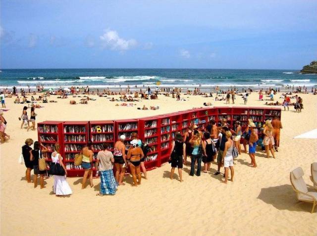 fascinating photo beach bookstore - Cbn