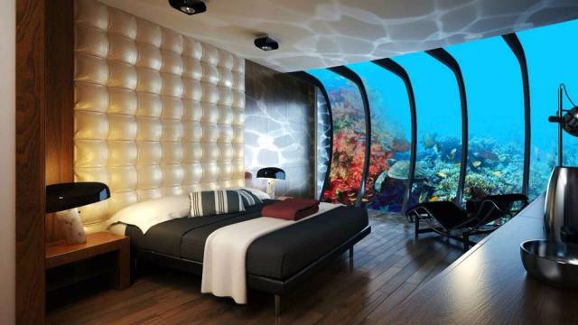 fascinating photo underwater hotel room dubai