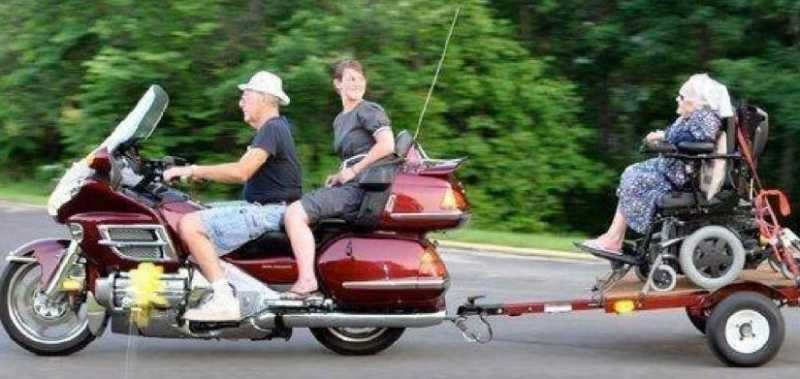 motorcycle trailer funny