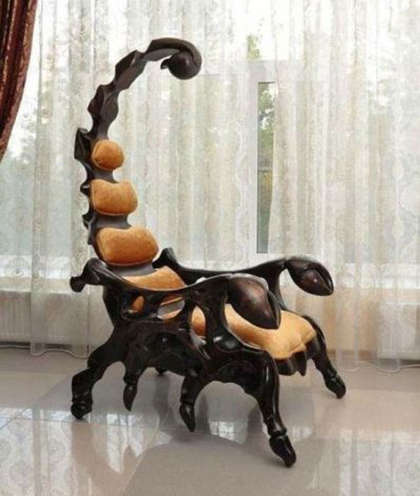 random pic scorpion shaped chair
