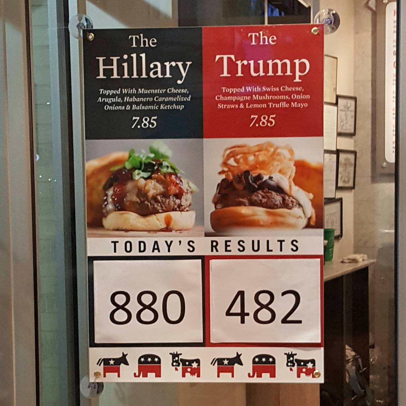 random pic military leadership - The The Hillary Trump Topped With Muenster Cheese, Arugula, Habanero Caramelized Onions & Balsamic Ketchup Topped With Swiss Cheese, Champagne Mushrooms, Onion Straws & Lemon Truffle Mayo 7.85 7.85 Today'S Results 880482