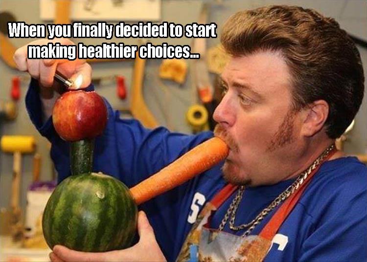 gettin learnt with ricky - When you finally decided to start making healthier choices...