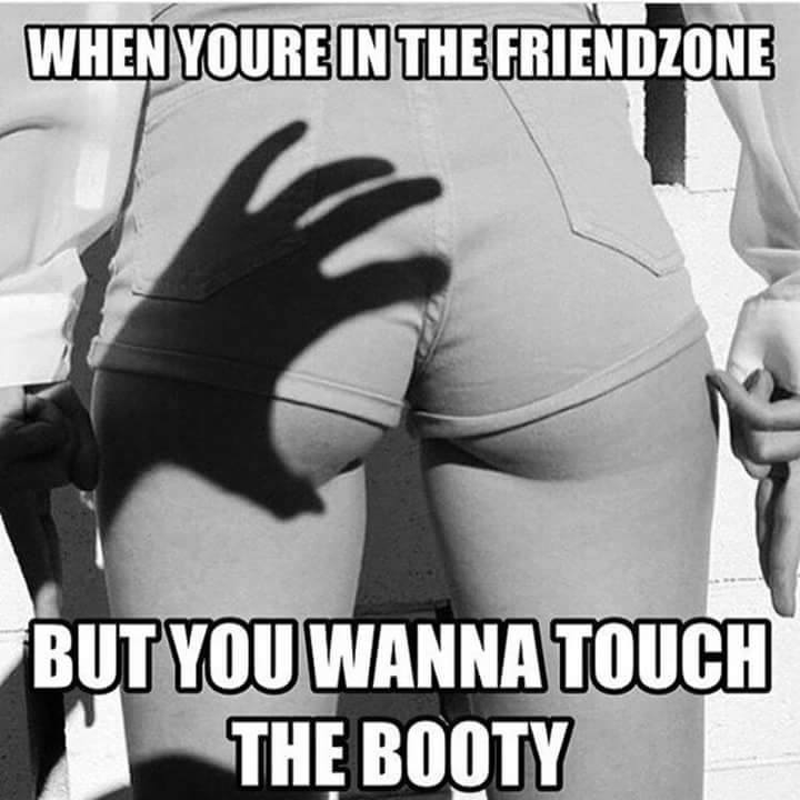 random pic want to touch the booty meme - When Youre In The Friendzone But You Wanna Touch The Booty