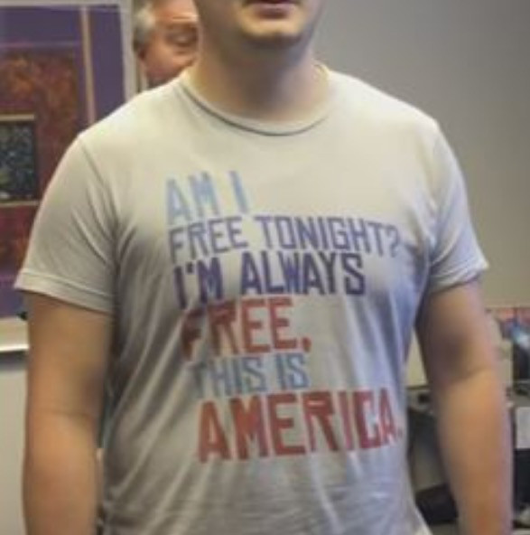 t shirt - Free Tonight Always Amerika