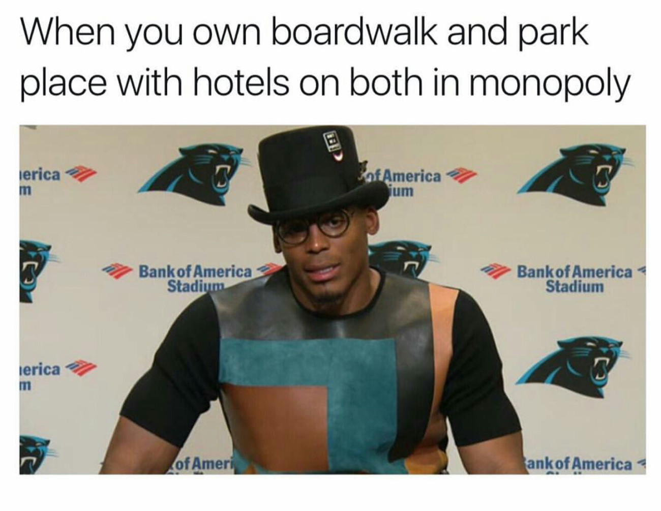 cam newton harry potter - When you own boardwalk and park place with hotels on both in monopoly jerica Kof America m Tum Bank of America Stadium Bank of America Stadium Ierica m of Ameri ankof America