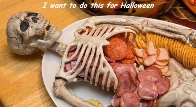 halloween food display - I want to do this for Halloween