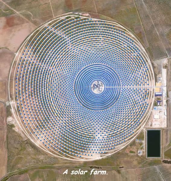 gemasolar thermosolar plant - . Urav Trico www A solar farm.