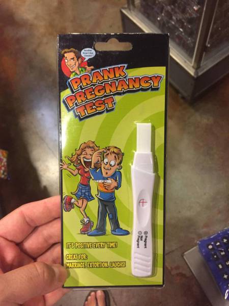 prank pregnancy test - Mangy Pregnant Its Positive Every Time! Great For Marringe. Extortion. Laughs