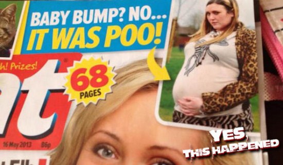 magazine - Baby Bump? No... It Was Poo! h! Prizes! Pages 86 This Happened Pil