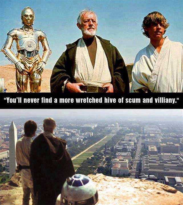 star wars - "You'll never find a more wretched hive of scum and villiany."