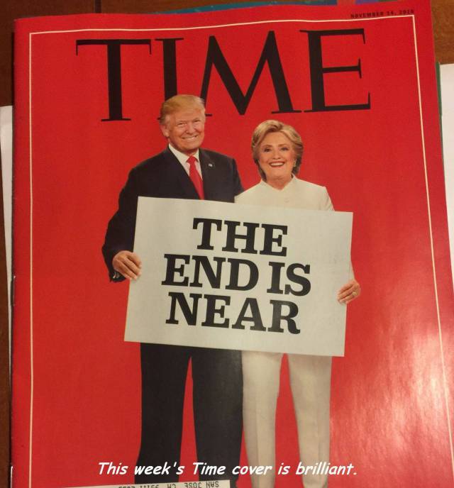 time - Time The End Is Near This week's Time cover is brilliant. Teceso Nus