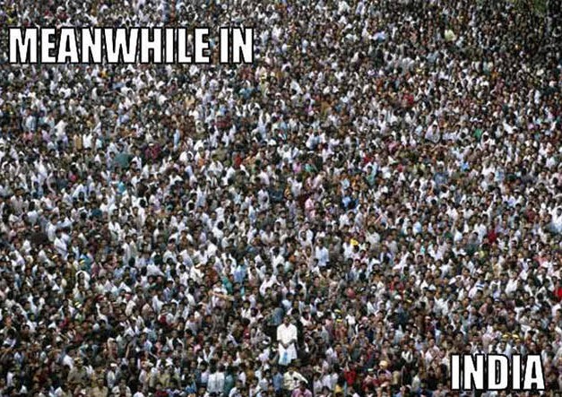 growing populations - si Meanwhile In India