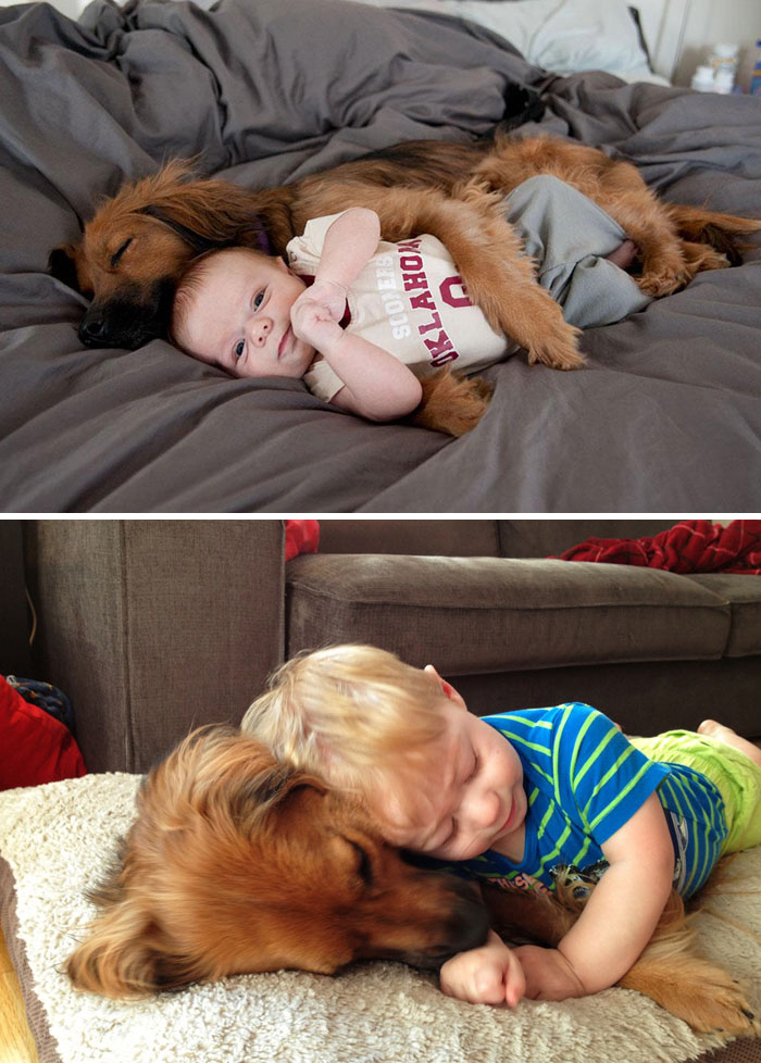 When Kids And Pups Grow Older Together It's Precious!