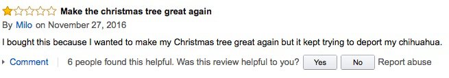 25 Funniest Reviews For This "Make America Great Again" Hat Christmas Ornament