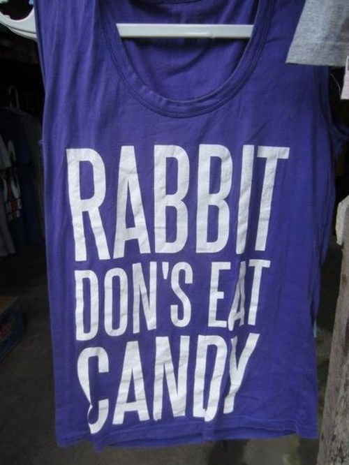 ridiculous funny quotes - Rabbit Don'S Eat Candy