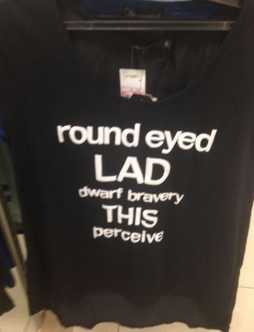 hilarious engrish - round eyed Lad dwarf bravery This perceive