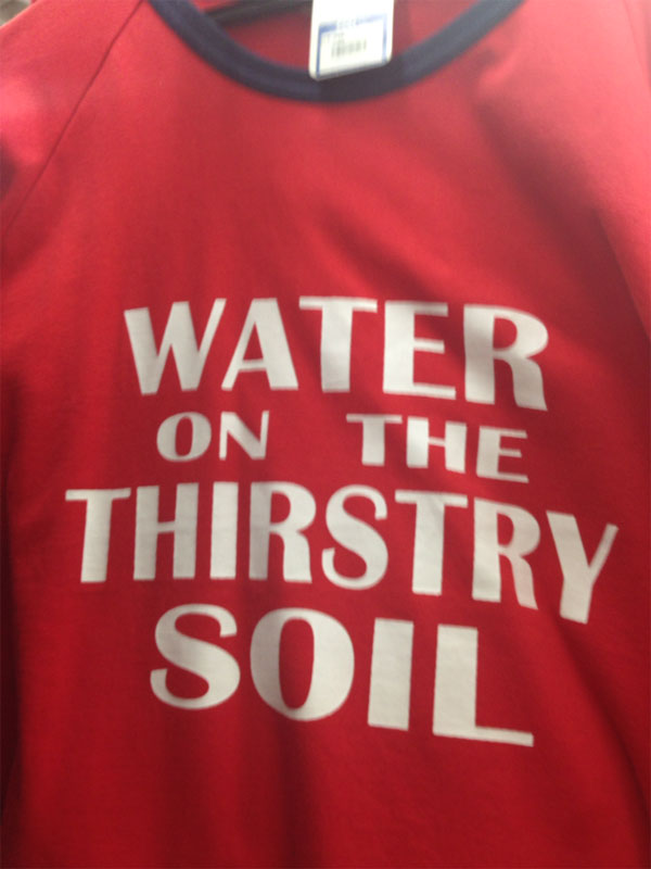 japanese english t shirts - Water Thirstry On The Soil