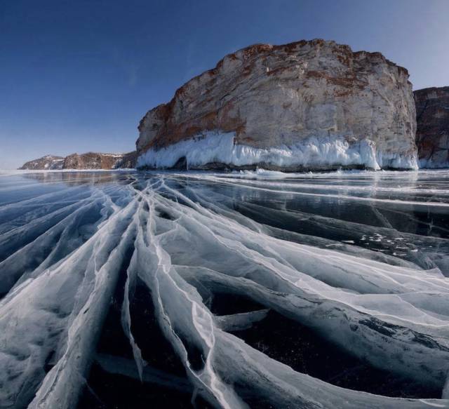 frozen lake baikal