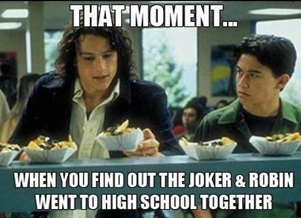 joker and robin went to highschool together - That Moment... When You Find Out The Joker & Robin Went To High School Together