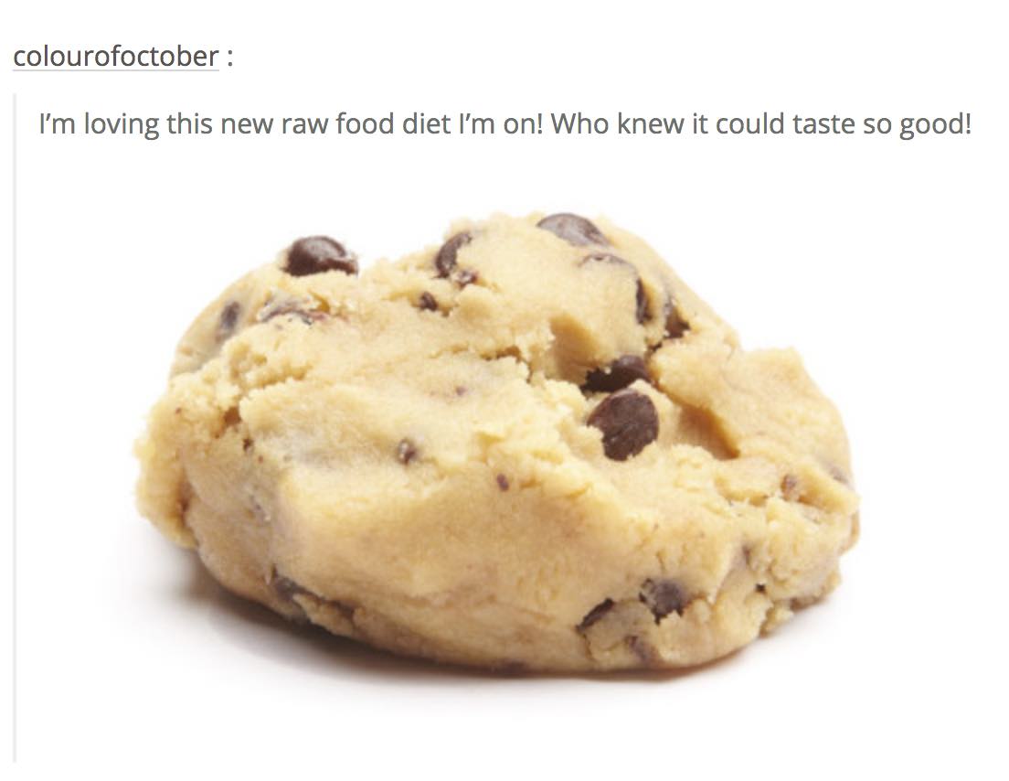 cookie dough - colourofoctober I'm loving this new raw food diet l'm on! Who knew it could taste so good!