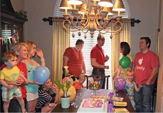 He was sure something was up, so he crafted a deviously brilliant plan.
He invited their friends and family over for a surprise party to honor Amber.