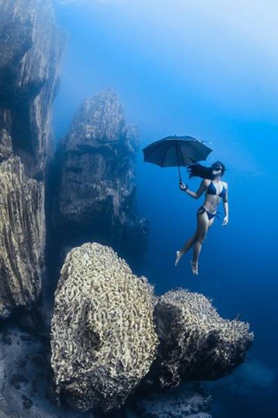 cool pic coron freediving