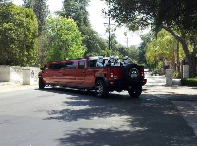 cool pic star wars limo