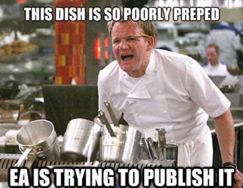 wow nomi meme - This Dish Is So Poorly Preped Ea Is Trying To Publish It