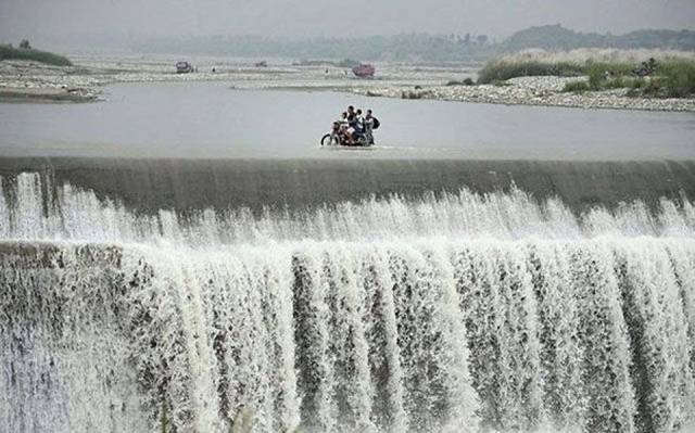 random motorcycle river crossing