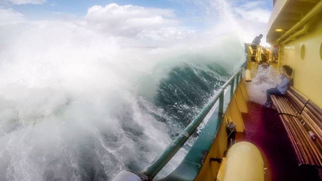 manly ferry rough seas