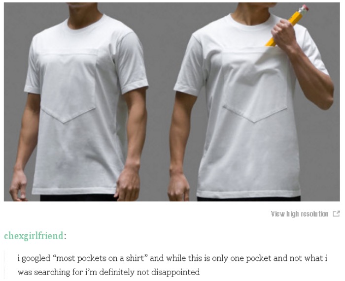 shirt with a lot of pockets - View high resolution chexgirlfriend i googled "most pockets on a shirt" and while this is only one pocket and not what i was searching for i'm definitely not disappointed