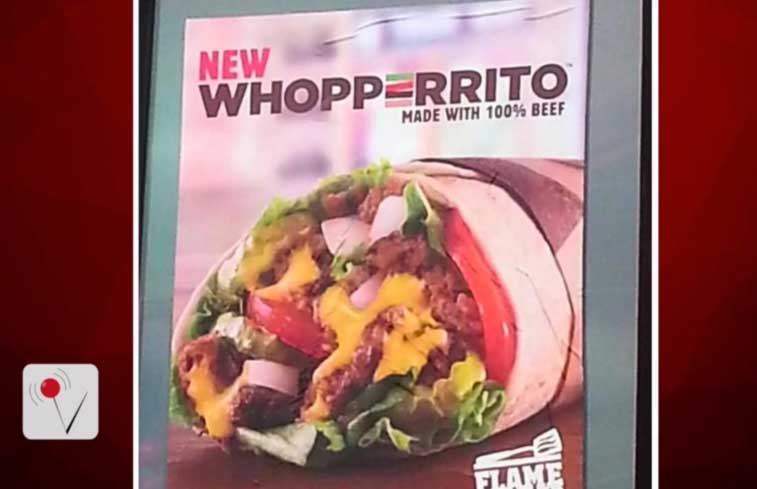food fail burger king whopperito - New Whopperrito Made With 100% Beef Flame