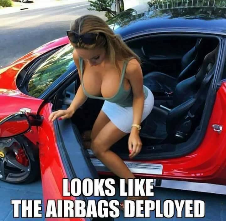 airbags funny - Tipluu Looks The Airbags Deployed