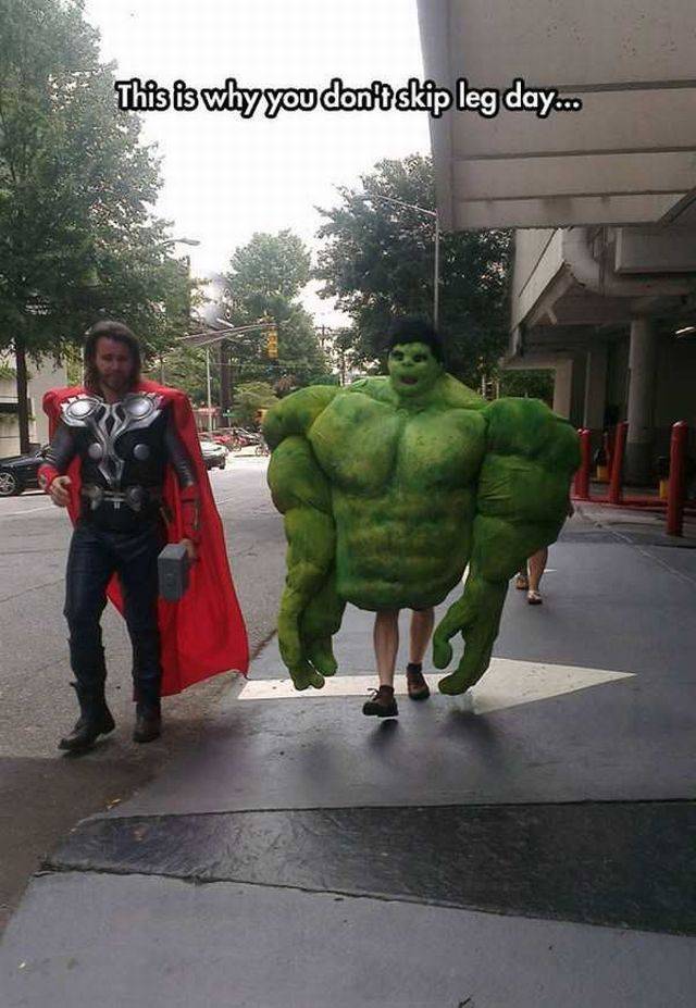 funny hulk - This is why you don't skip leg day...