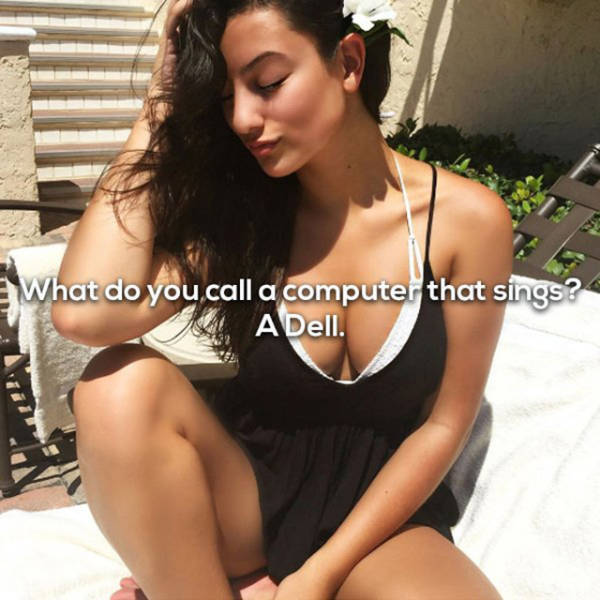 dad jokes- lingerie - What do you call a compute that sings? A Dell.