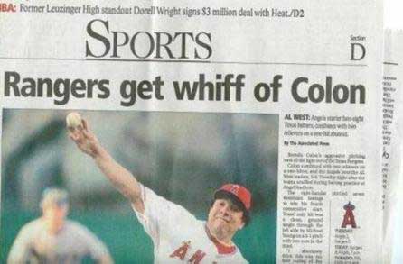 sports news headlines - Ba Former Leuzinger High standout Docell Wright signs $3 milion deal with HeatD2 Sports Rangers get whiff of Colon D Al West Win
