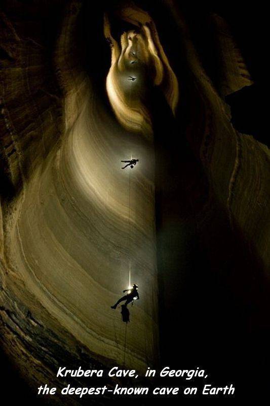 deep cave georgia - Krubera Cave, in Georgia, the deepestknown cave on Earth