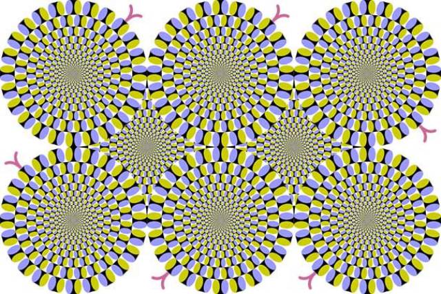 Moving Circles Stare long enough and it’ll look like the circles are moving.