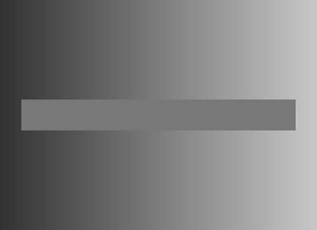 Grey Bar-

While it might seem like the grey bar in the middle changes shade, it’s actually the same shade throughout. The only shade that changes is in the background.