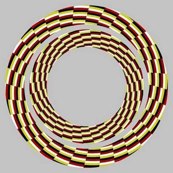 Spinning Circles-Here’s a different and totally mind-bending variation of moving circles.