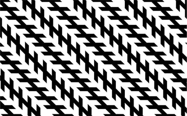 Zollner Illusion-In the Zollner Illusion, the diagonal lines are parallel even if they don’t look that way.