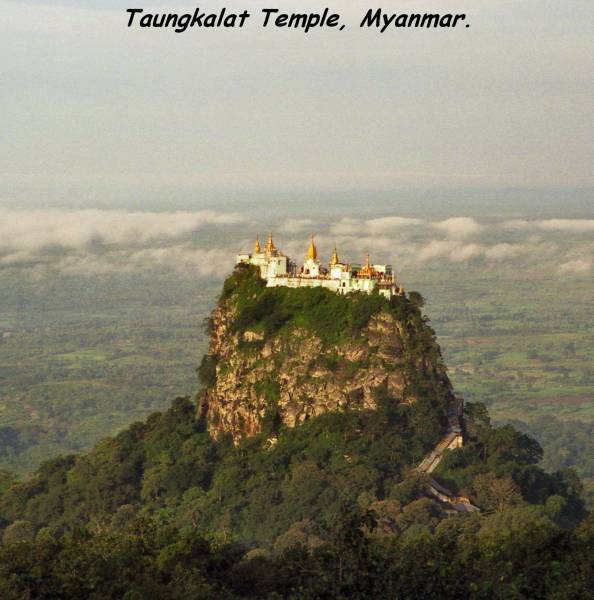 Cool pic of the Mount Popa Temple in Myanma