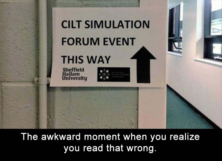 Cilt Simulation sign that you definetly read wrong.